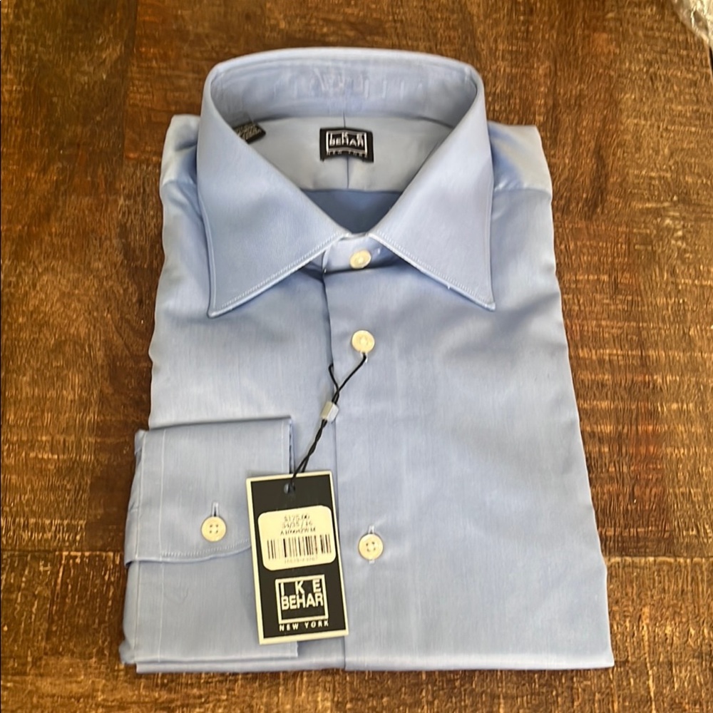 IKE BEHAR Men's Blue Dress Shirt